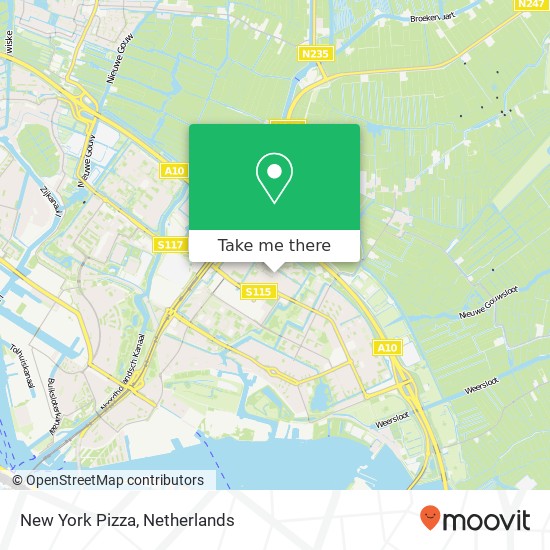 New York Pizza map