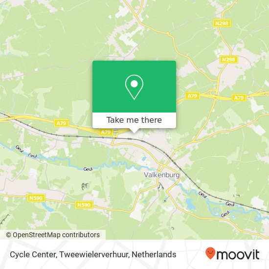 Cycle Center, Tweewielerverhuur map