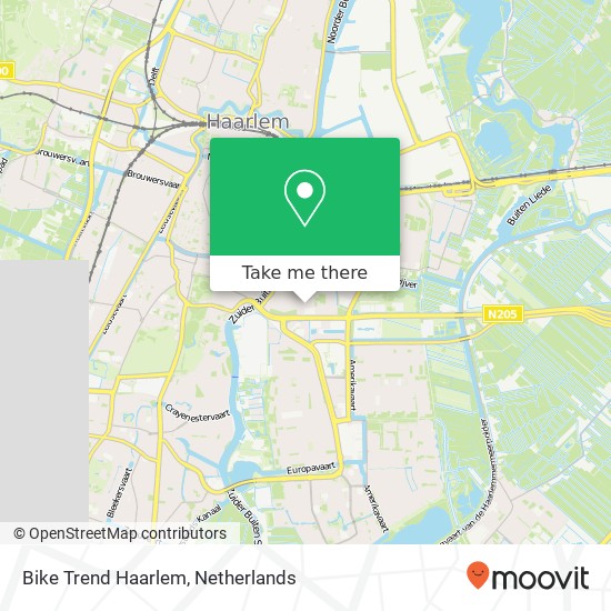 Bike Trend Haarlem map