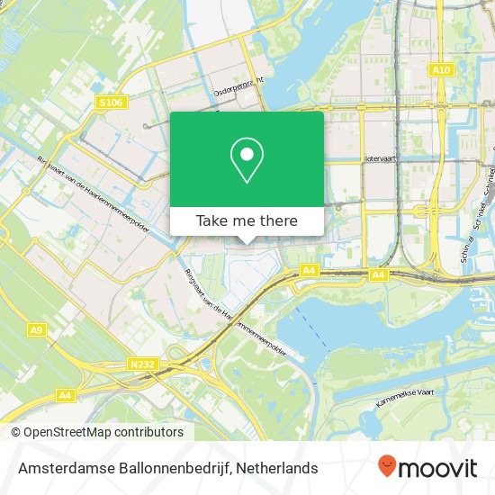 Amsterdamse Ballonnenbedrijf Karte
