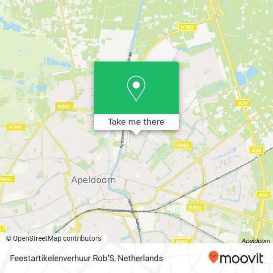 Feestartikelenverhuur Rob'S map