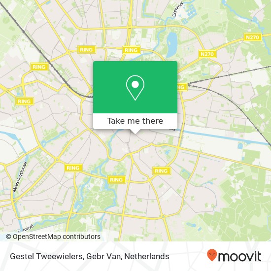 Gestel Tweewielers, Gebr Van map