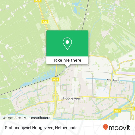 Stationsrijwiel Hoogeveen map