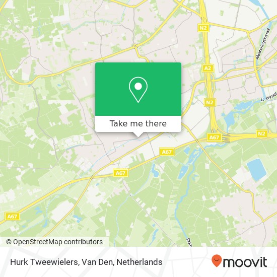 Hurk Tweewielers, Van Den map