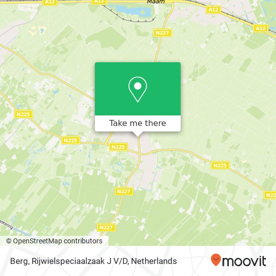 Berg, Rijwielspeciaalzaak J V / D map