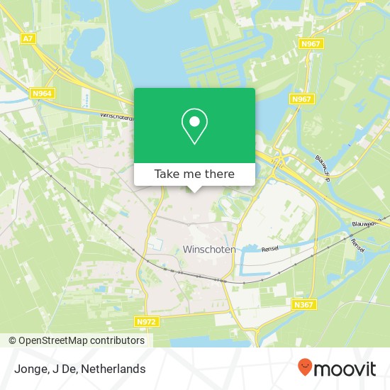 Jonge, J De map