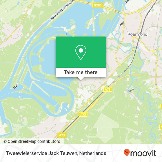 Tweewielerservice Jack Teuwen map