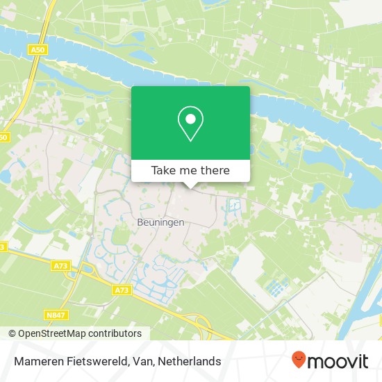 Mameren Fietswereld, Van map