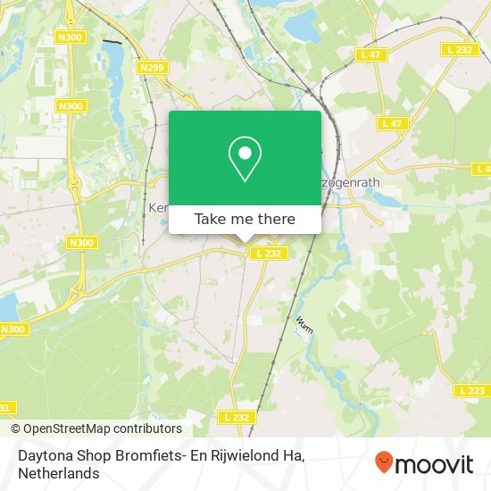 Daytona Shop Bromfiets- En Rijwielond Ha map