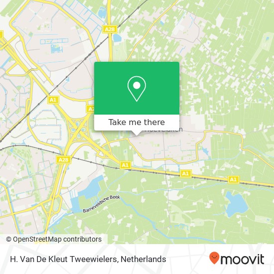 H. Van De Kleut Tweewielers map