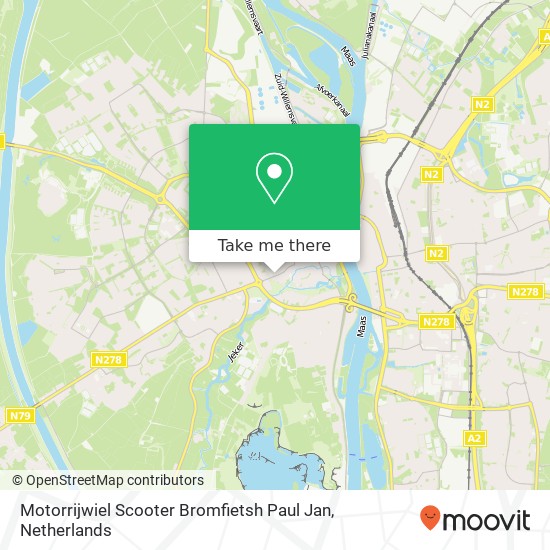 Motorrijwiel Scooter Bromfietsh Paul Jan map