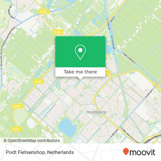 Podt Fietsenshop map