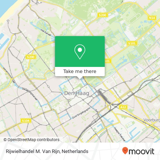 Rijwielhandel M. Van Rijn map