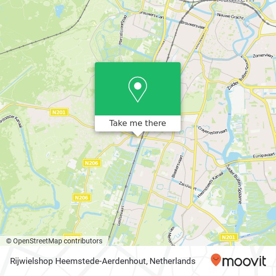 Rijwielshop Heemstede-Aerdenhout map