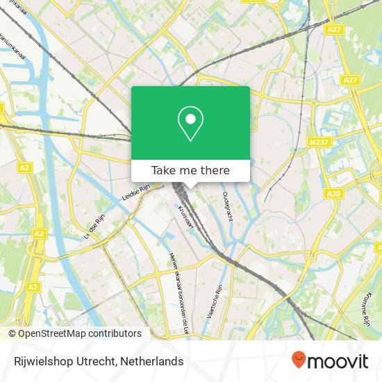 Rijwielshop Utrecht map