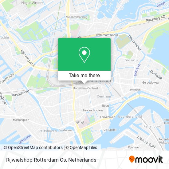 Rijwielshop Rotterdam Cs map