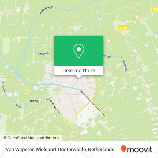 Van Weperen Wielsport Oosterwolde map