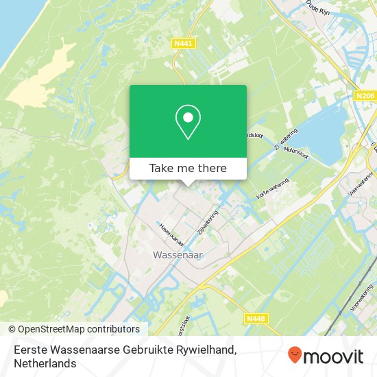 Eerste Wassenaarse Gebruikte Rywielhand map