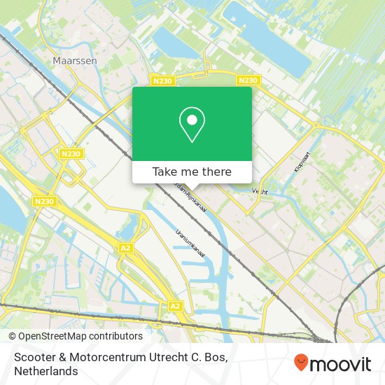 Scooter & Motorcentrum Utrecht C. Bos map