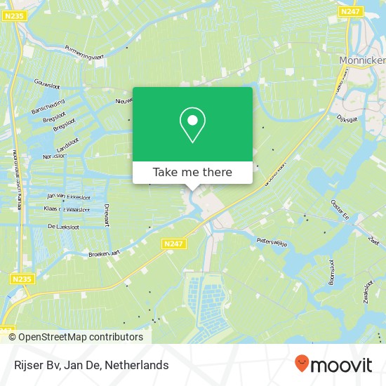 Rijser Bv, Jan De map
