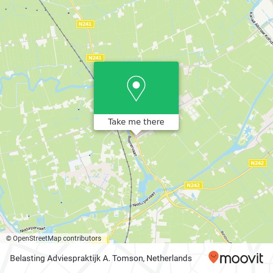 Belasting Adviespraktijk A. Tomson map