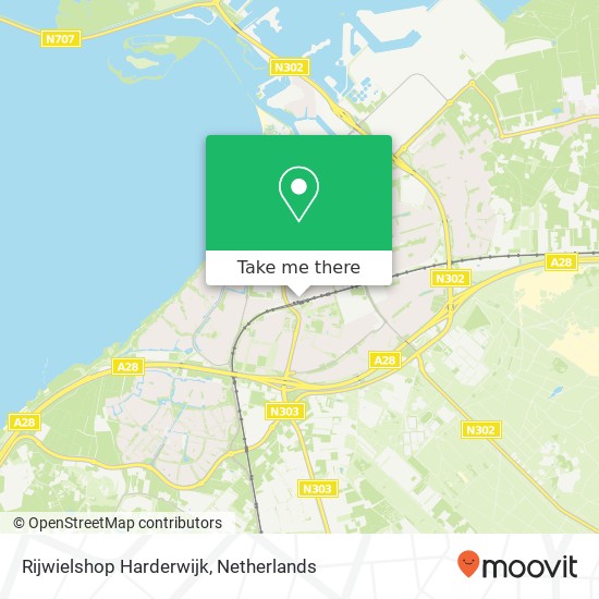 Rijwielshop Harderwijk map