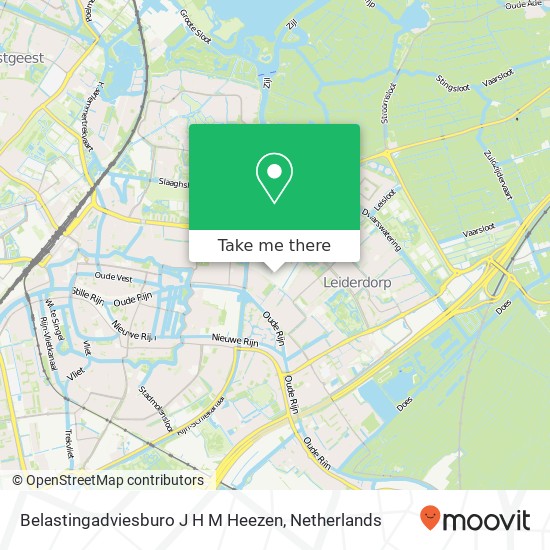 Belastingadviesburo J H M Heezen map