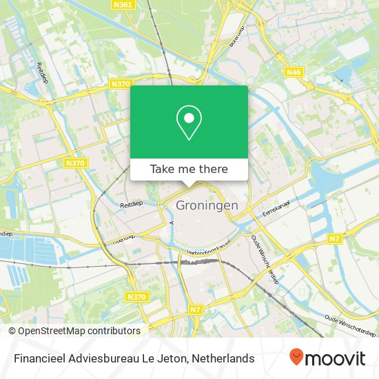 Financieel Adviesbureau Le Jeton map