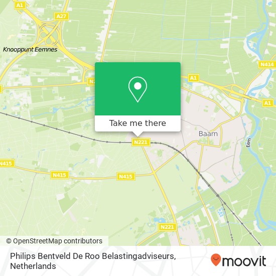 Philips Bentveld De Roo Belastingadviseurs map