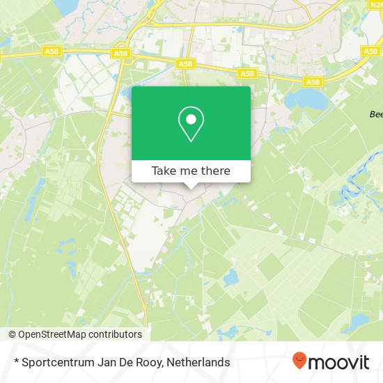 * Sportcentrum Jan De Rooy map