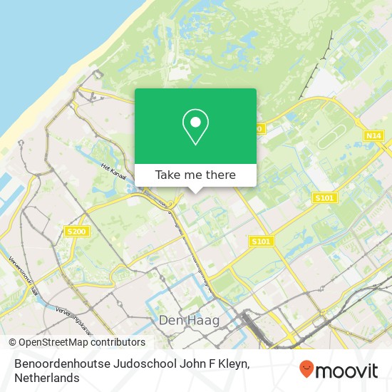 Benoordenhoutse Judoschool John F Kleyn map