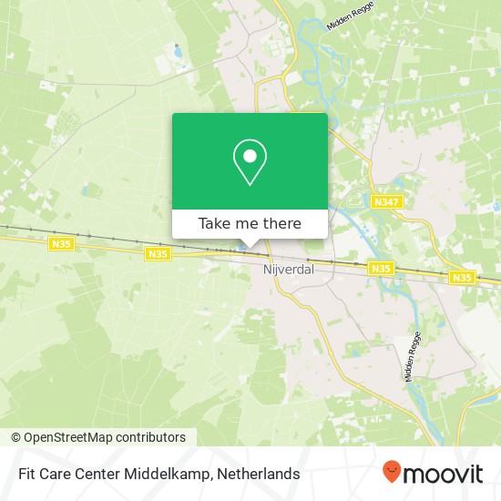 Fit Care Center Middelkamp map