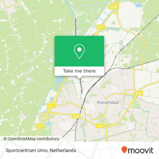 Sportcentrum Umo map