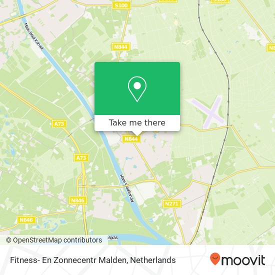 Fitness- En Zonnecentr Malden Karte