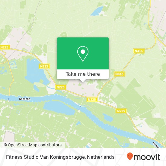 Fitness Studio Van Koningsbrugge map