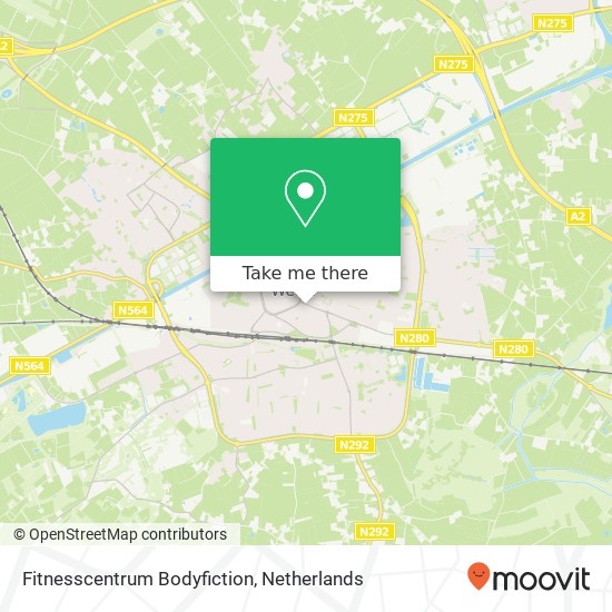 Fitnesscentrum Bodyfiction map