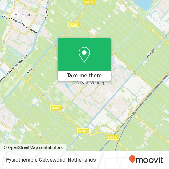 Fysiotherapie Getsewoud map