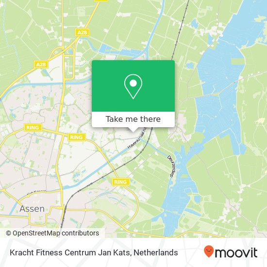 Kracht Fitness Centrum Jan Kats map