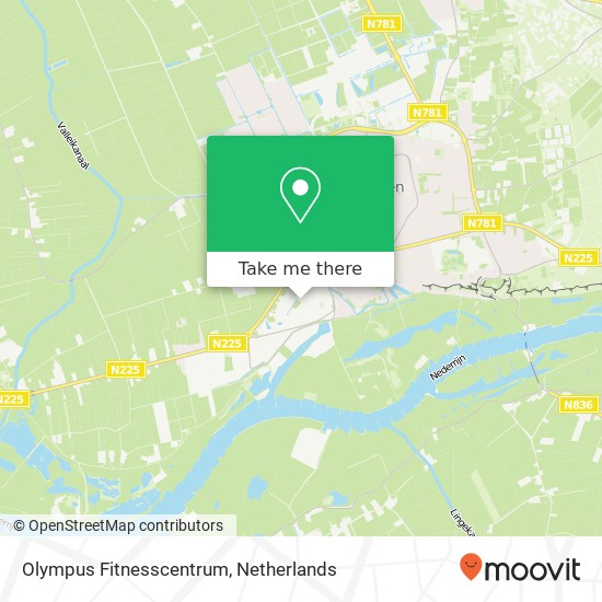 Olympus Fitnesscentrum map