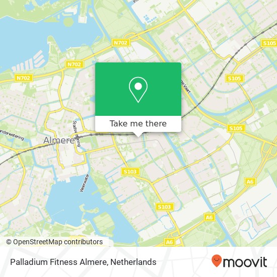 Palladium Fitness Almere Karte