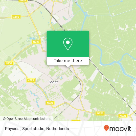 Physical, Sportstudio map