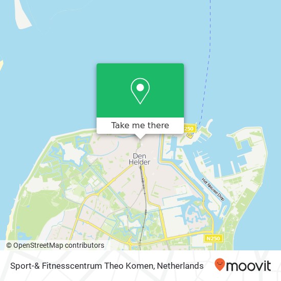 Sport-& Fitnesscentrum Theo Komen map