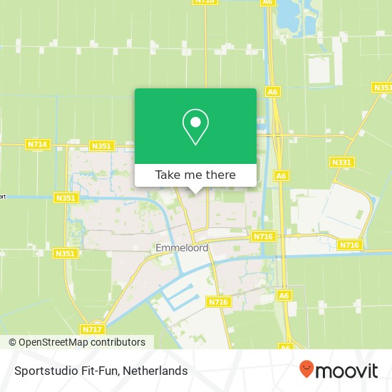 Sportstudio Fit-Fun map