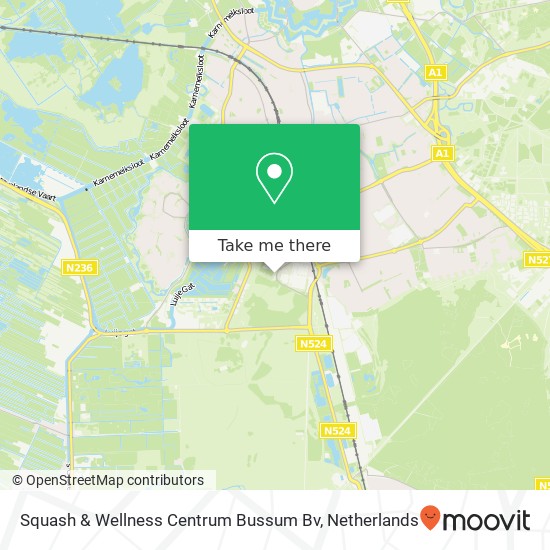 Squash & Wellness Centrum Bussum Bv map