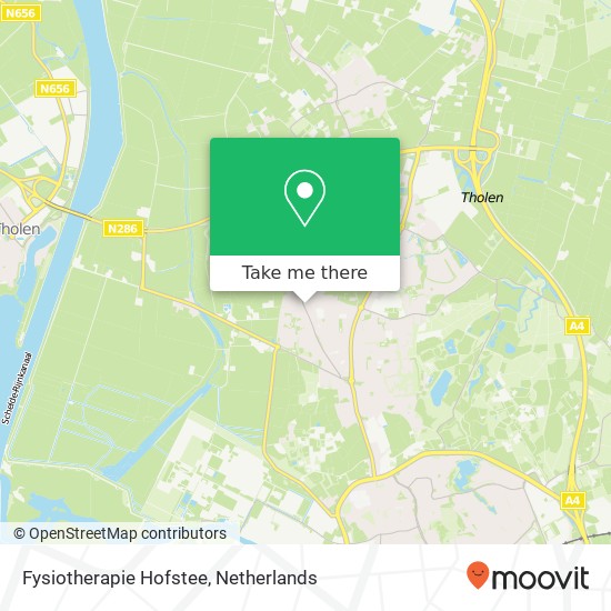 Fysiotherapie Hofstee map