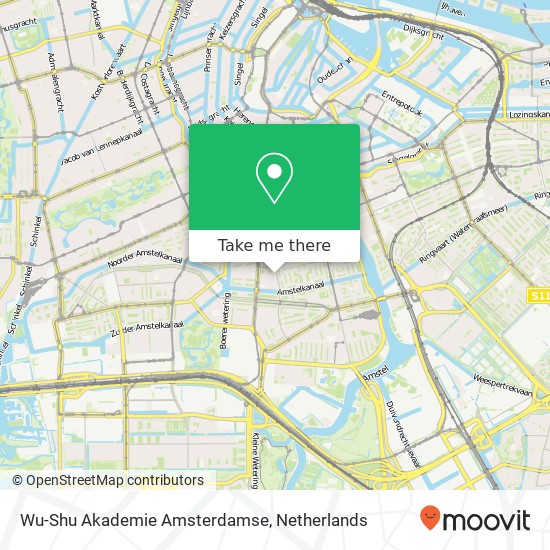 Wu-Shu Akademie Amsterdamse map