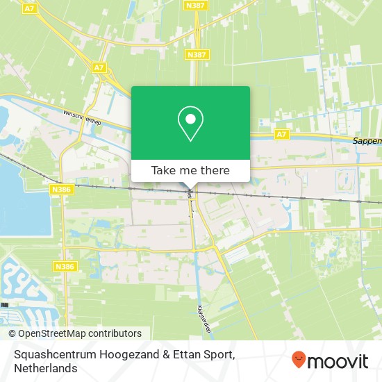 Squashcentrum Hoogezand & Ettan Sport Karte