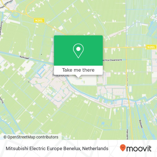 Mitsubishi Electric Europe Benelux map