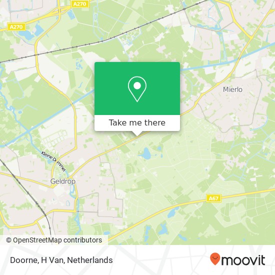 Doorne, H Van map