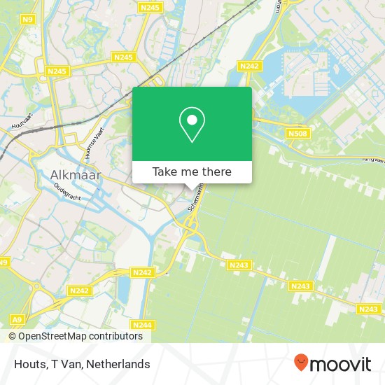 Houts, T Van map